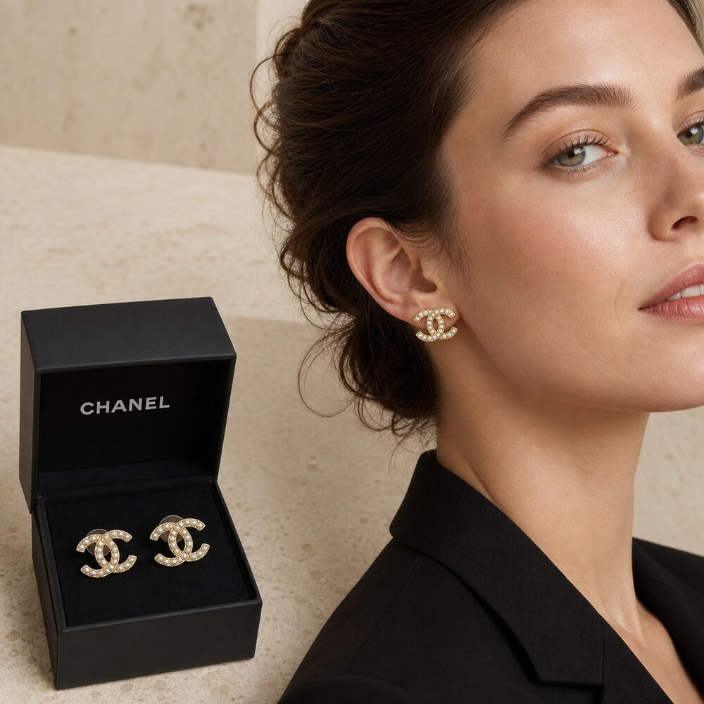CHANEL Classic Parisian Earrings Style 2 | New with Box - Picture 8 of 9